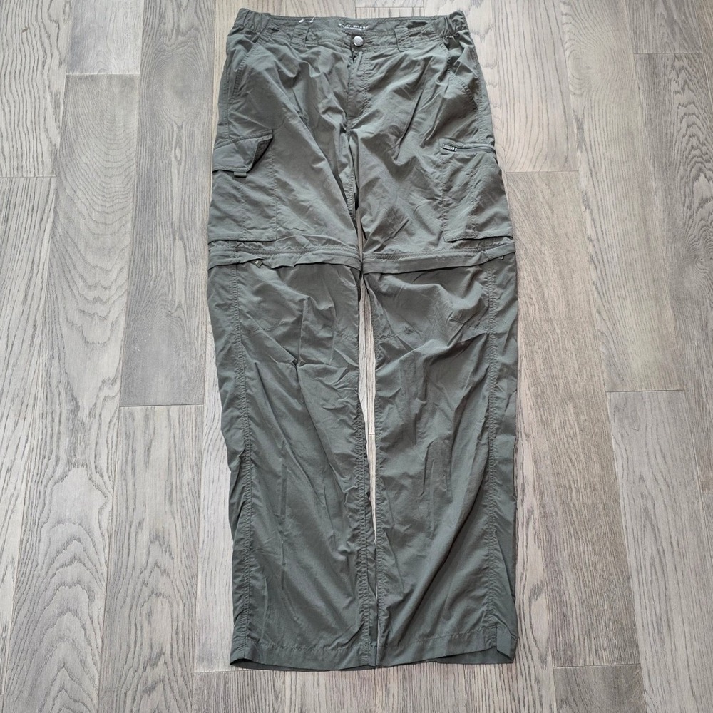 Columbia Mens Omni-Shade Convertible Cargo Hiking Pants Green 32x32